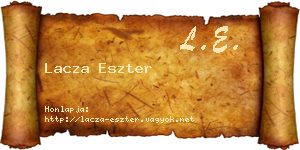 Lacza Eszter névjegykártya